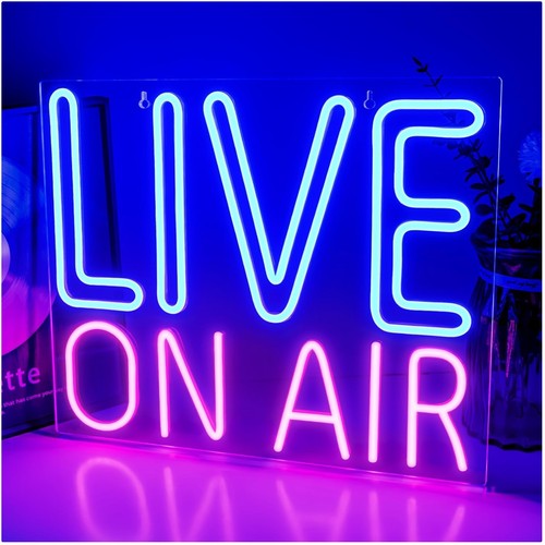 Neon led wortlichtschild - wortlichtschild, "live