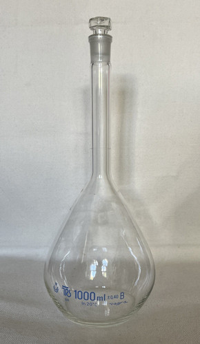 Laborglas messkolben langhals - messkolben,