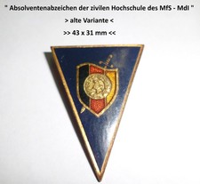 " Absolventenabzeichen   MfS