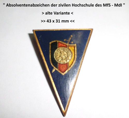 Absolventenabzeichen mfs - absolventenabzeichen,