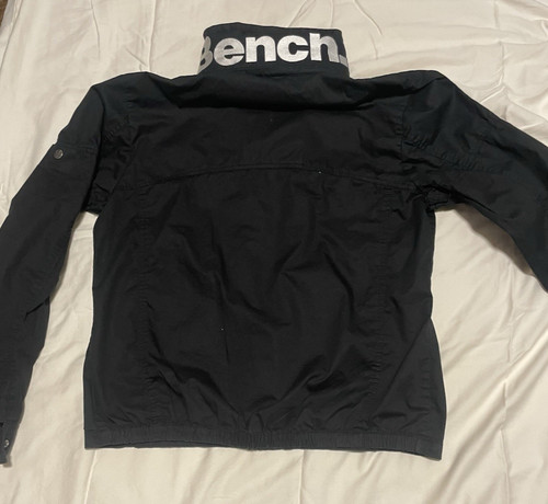 Bench black windbreaker jacket - black,