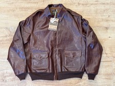 Eastman Leather Clothing A-2 Fliegerjacke Lederjacke Pilotenjacke US 46 NEU