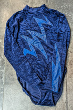 Turnanzug samt blau Gr. 36