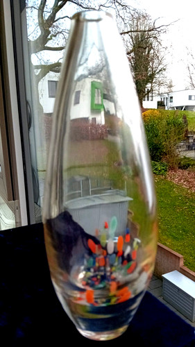 Schwere glas vase kosta - vase,