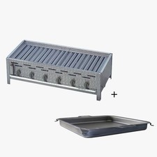 Edelstahl Gasgrill 6 flammig