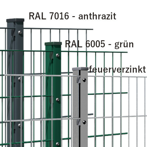 Doppelstabmattenzaun 8 mit - doppelstabmattenzaun, 8/6/8
