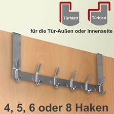 Hakenleiste aus Edelstahl Garderobe Einhängleiste Türhaken Tür 5 6 8 innen außen