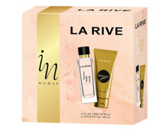 La Rive IN WOMAN EDP Geschenkset 90ml Parfüm + 100ml Duschgel Neu & Original!