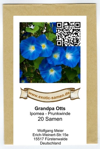 Ipomea prunkwinde grandpa - ipomea,