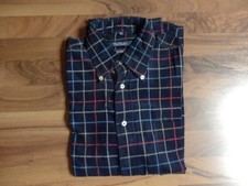 McNeal: schönes Feincord- Langarmhemd in M (40), marine kariert, ungetragen