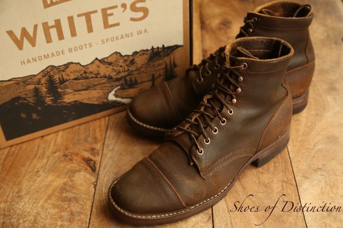White stiefel braun gewachst - white's,