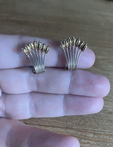 585er 14kt gold ohrclips - 14kt,