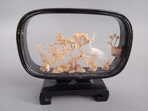 Altes kork diorama chinesische - altes,