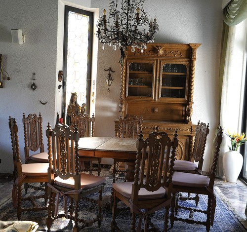 Antike esszimmer garnitur - esszimmer,