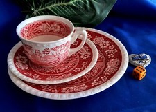 3 tlg Gedeck Villeroy & Boch Rusticana rot Top Vintage wie neu Set A