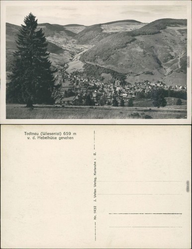 Ansichtskarte todtnau panorama - ansichtskarte,