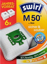 6 Beutel Swirl M 50 EcoPor Staubsaugerbeutel M50 Vorratspack - frei Haus