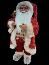 Weihnachtsmann XXL DEKO 81 cm stehend Weihnachten Santa Rot  Nikolaus NEU