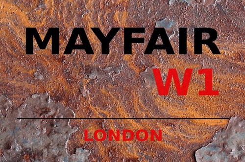 Blechschild 20x30 mayfair - blechschild, w1
