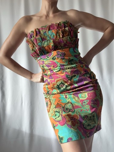 Max mara bustier kleid - mara, 80/90er