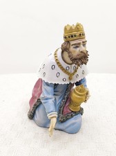 alte Sitzendorf Porzellan  Weihnachtskrippe Melchior  Museal Selten Hl.3 König