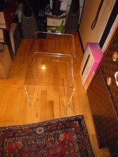 Beistelltische - 2-Satztisch - Material Acrylglas – Transparent hochglanz - 8 mm