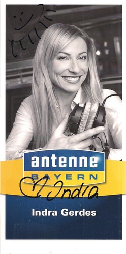 Autogramm indra gerdes - autogramm,