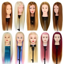 Übungskopf Friseurkopf Frisierkopf 24-26" Puppenkopf Salon Ausbildung + Halter