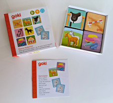 Goki - Memospiel - Mein erstes Memo Reiterhof - 16 Teile,  5 x 5 cm, Holz