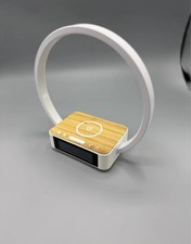 LED Table Lampe + Wecker + Induktive Handy Ladung Ladestation