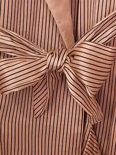 La PERLA Morgenjacke aus Seide Champagnerfarben mit zarten Streifen  Gr.L  Super