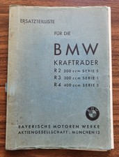 BMW R2 R3 R4 - Ersatzteilliste - 1937 - original Buch | oldtimer Katalog