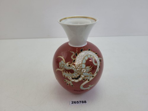 Vase wallendorf porzellan - porzellan, rot