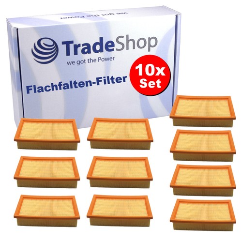 10x flachfaltenfilter - 10x,