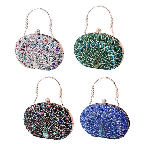 Pfauenmuster handtasche - pfauenmuster,