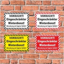 Schild Vorsicht