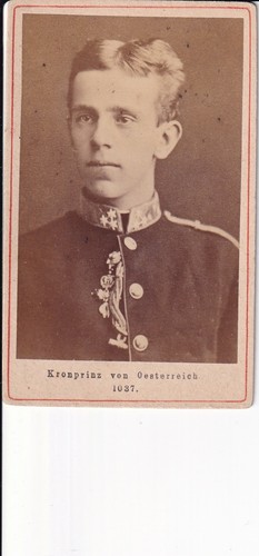 Cdv foto erzherzog rudolf - cdv,