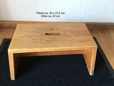 Alter Fußschemel, Fußbank, Bauernschemel, Holztritt - Schreinerarbeit