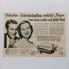 1954 Palmolive Seife Colgate Kosmetik Werbeanzeige Werbung Reklame Print Ad
