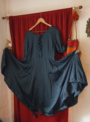 Ewa walla dunkel blau kleid - dunkel,