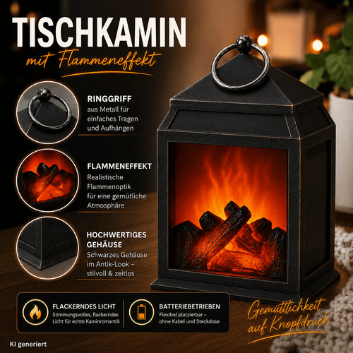 Led tischkamin tischfeuer - tischkamin,