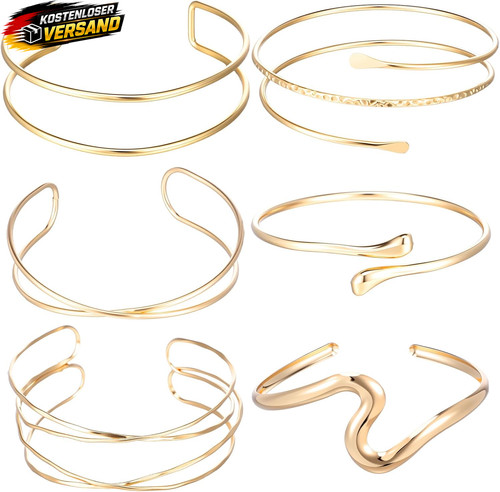 Oberarmreif set gold 8cm - oberarmreif,