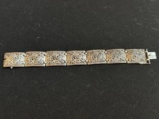 Wunderschönes Jugendstil Armband 835 Silber Punze 18,5 Cm Antik