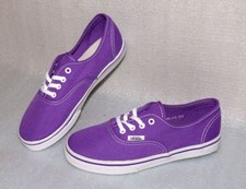 Vans Authentic LO PRO K'S Canvas Kinder Schuhe Sneaker 31 UK13 Neon Purple White