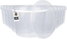 Eimer mit Deckel Lebensmittelecht Luftdicht Transparent Rund 1l 1,5l 2l 4l