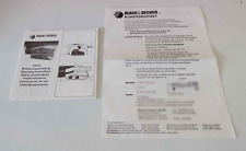 Black und Decker Bandschleifer DN 83 -Bedienungsanleitung & Ersatzteilliste-1986