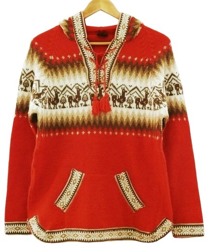Peru alpaka pullover orange - alpaka,