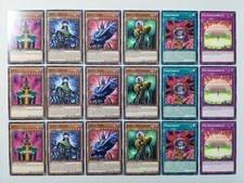 Jinzo - Lord Jektor Rückholer Verstärker Psi-Schockwelle Yugioh Set 18 Karten DE