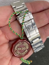 Rolex Officially Certified Chronometer Hang Tag Rot Big Single Crown 1989 - 2000