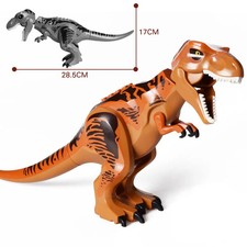 Jurassic Dinosaurier Baukasten Kinder Spielzeug Velociraptor T-Rex Triceratops